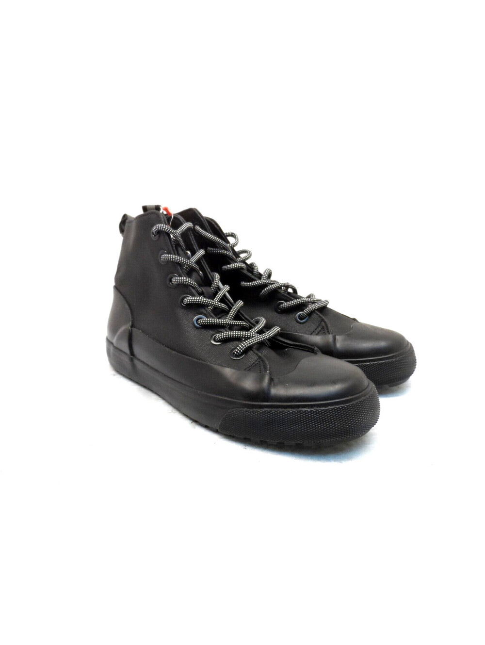 Hunter Unisex Target Dipped Canvas High-Top Sneakers Black&Black Size M5/W7